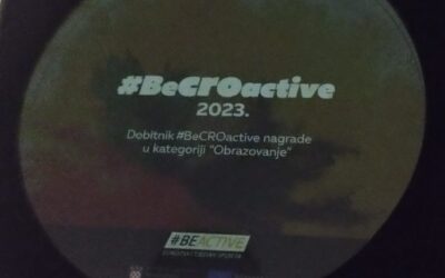 Naš Centar dobitnik nagrade #BeCROactive