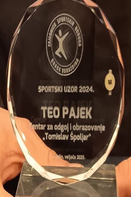 Teo Pajek proglašen sportskim uzorom